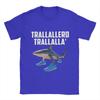 Trallallero Trallala Funny Shark Meme T-Shirt Summer Pure Cotton T Shirts For Mens Trending Casual Tee Shirt  Sleeve  Basic Tops