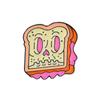 Zinc Zinc Alloy Cartoon Food Brooch Cute Doughnut Brooch Fashion Cartoon Metal Brooch  Ornament Badge