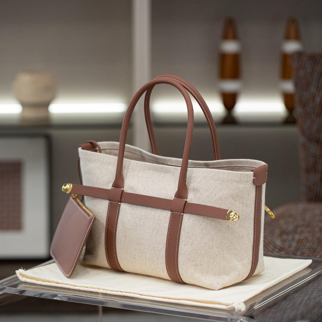 

Luxury Brand Design Cowhide Women Handbags Casual Genuine Leather Women Tote Bags With Wallets Old Money Aesthetic Bags Women 27x12x19CM