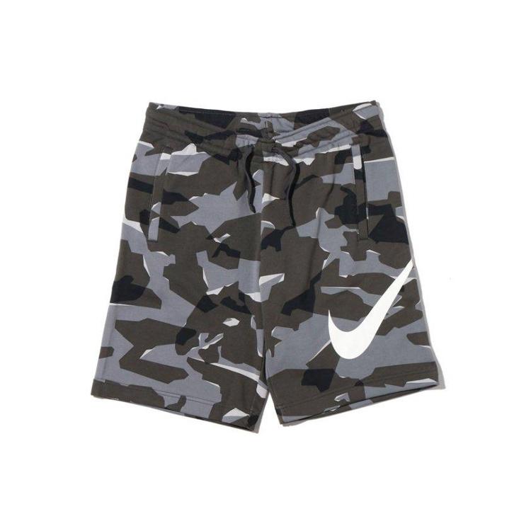 Nike Large Logo Printing Drawstring Shorts Gray Camouflage Men s AQ0603-065 XL