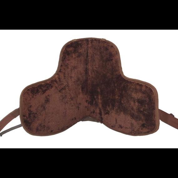 Brauner baumloser Freemax-Sattel + Gurt aus synthetischem Pferdegeschirr, alle Größen für Pferde