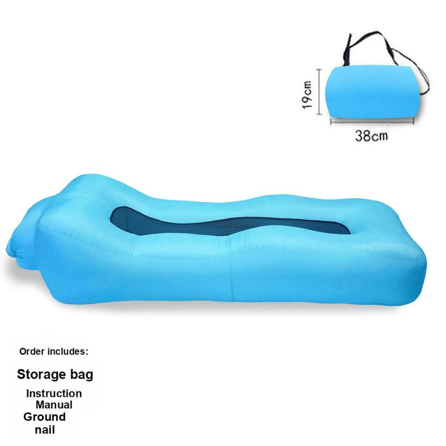 Multifunktionales aufblasbares Sofa-Bett für den Außenbereich, automatisches schnelles Aufblasen, Camping-Picknick-Schlafmatte, Seitenschutz, Luftkissen