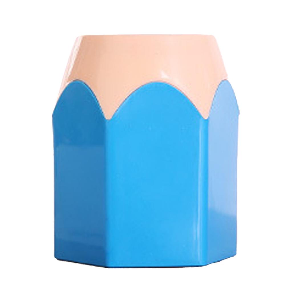Desktop Pen Holder Multifunctional Space Saving Colorful Pencil Stationery   for Home Classroom