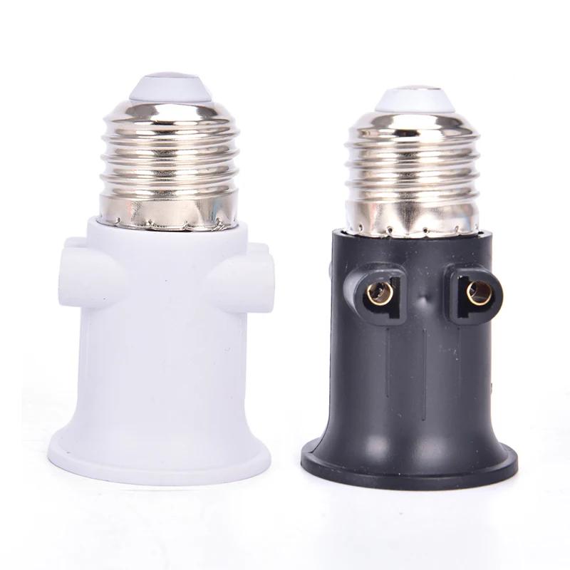 1PC PBT Fireproof E27 Bulb Adapter Lamp Holder Base Socket Conversion with EU Plug