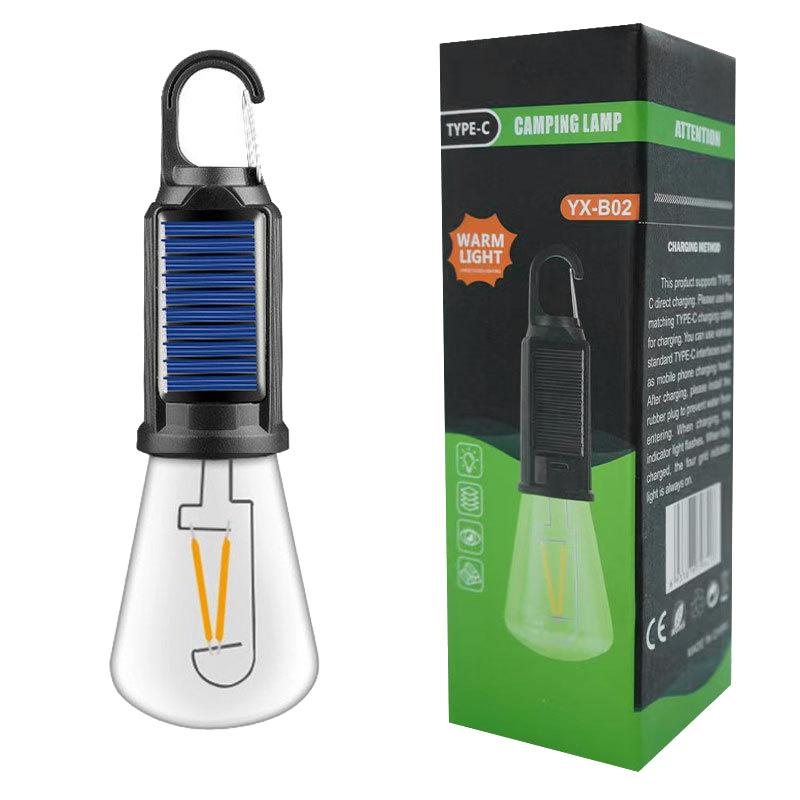 1 Set Portable Night Lights Outdoor Solar Powered Led Lamp Bulbs Usb Charging Camping Light Flashlight Fishing Essentials