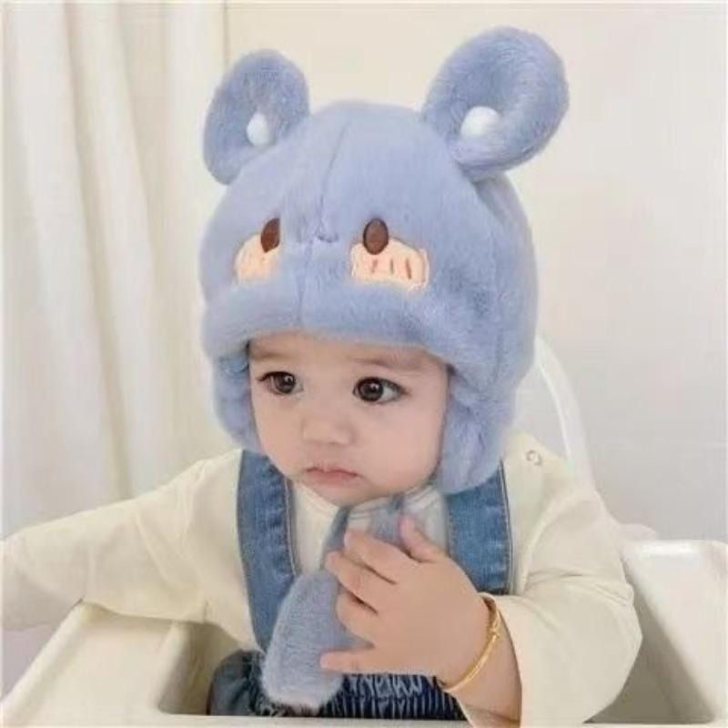 Baby hat hat infant winter baby winter cute cute pullover plush hat ear hat children