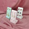 3-color L-shaped 6-Pair Stud Display Stand Earrings Display Prop Jewelry Counter Stud Display Stand