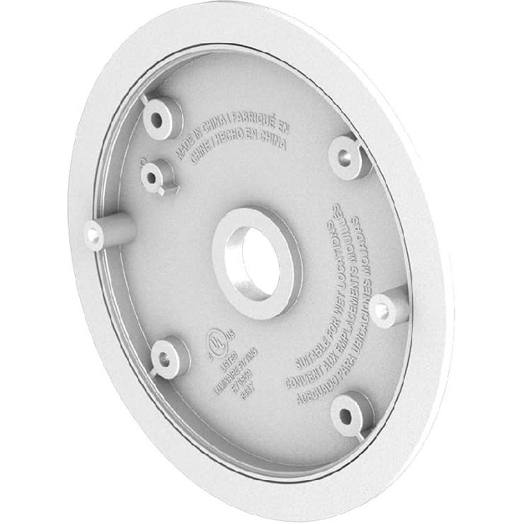 HALO Outdoor TGS5S series floodlight Mounting bracket for surface mount junction box- White
