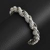 Hip Hop Mens Necklace 10mm Alloy CZ Thick Twisted Cuban Chain Fashion Statement Jewelry