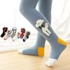 White Knit Girls' Leggings & Tights Set with Bow - Baby Bodysuit, Base Layer, Socks for Spring & Autumn