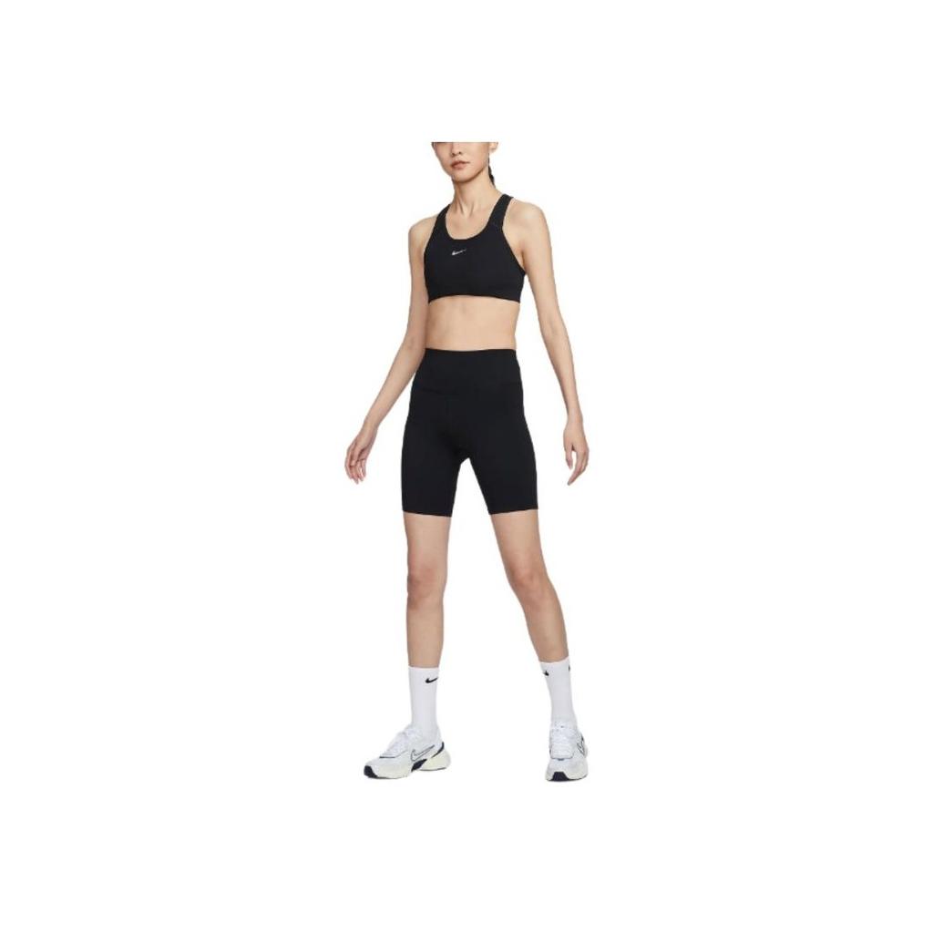 Nike Solid Color Slim Fit High Waist Sports Shorts Women Shorts Black FN3207-010