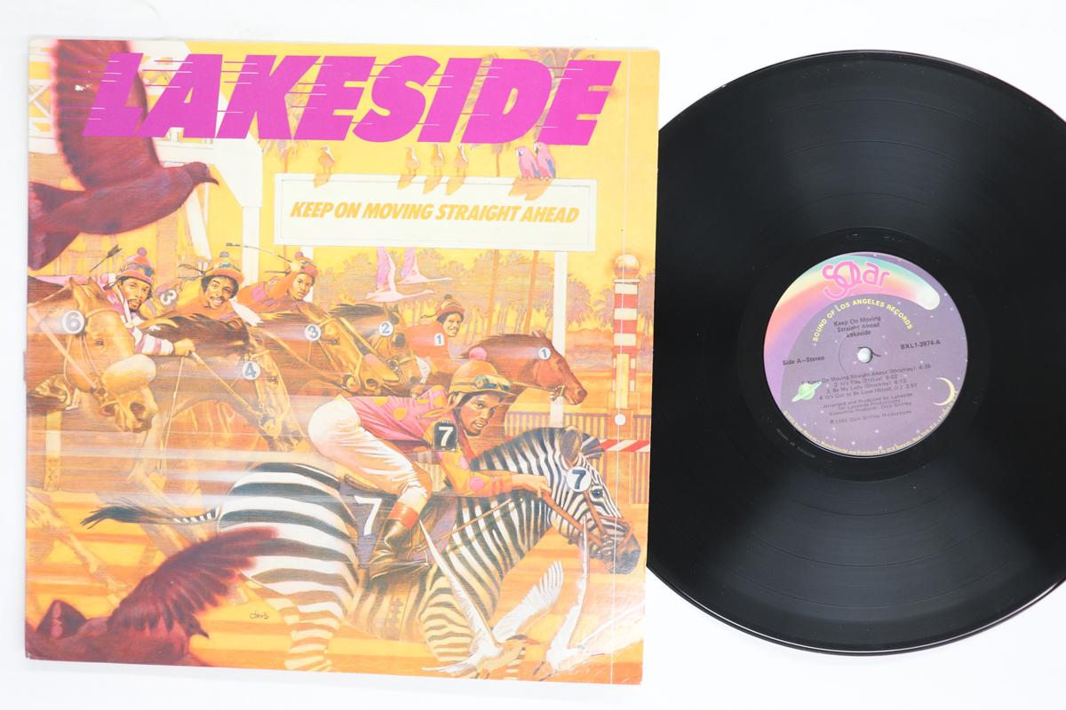 

LP Record LAKESIDE Keep On Moving Straight Ahead BXL13974B SOLAR 1981 US SoulFunk Used