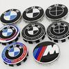 DSJW3 4pcs For BMW 50th E90 E60 F10 F20 G20 G30 E53 E85 E70 56mm 68mm Blue White Car Hub Cap Wheel Center Cap Emblem Badge Accessories