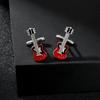 Musical Instrument Collection Cufflinks Tuba Jazz Drum Guitar Bass Saxophone Piano Cuff Links Musician Gift