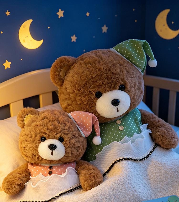 Adorable Teddy Bear Plush Pajamas Doll - Soft Toy Gift for Kids