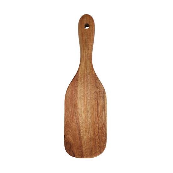 Wooden Spurtle for Cooking Teak Spatula Utensils for Mixing Stirring Serving Heat Resistant Dough Spoons