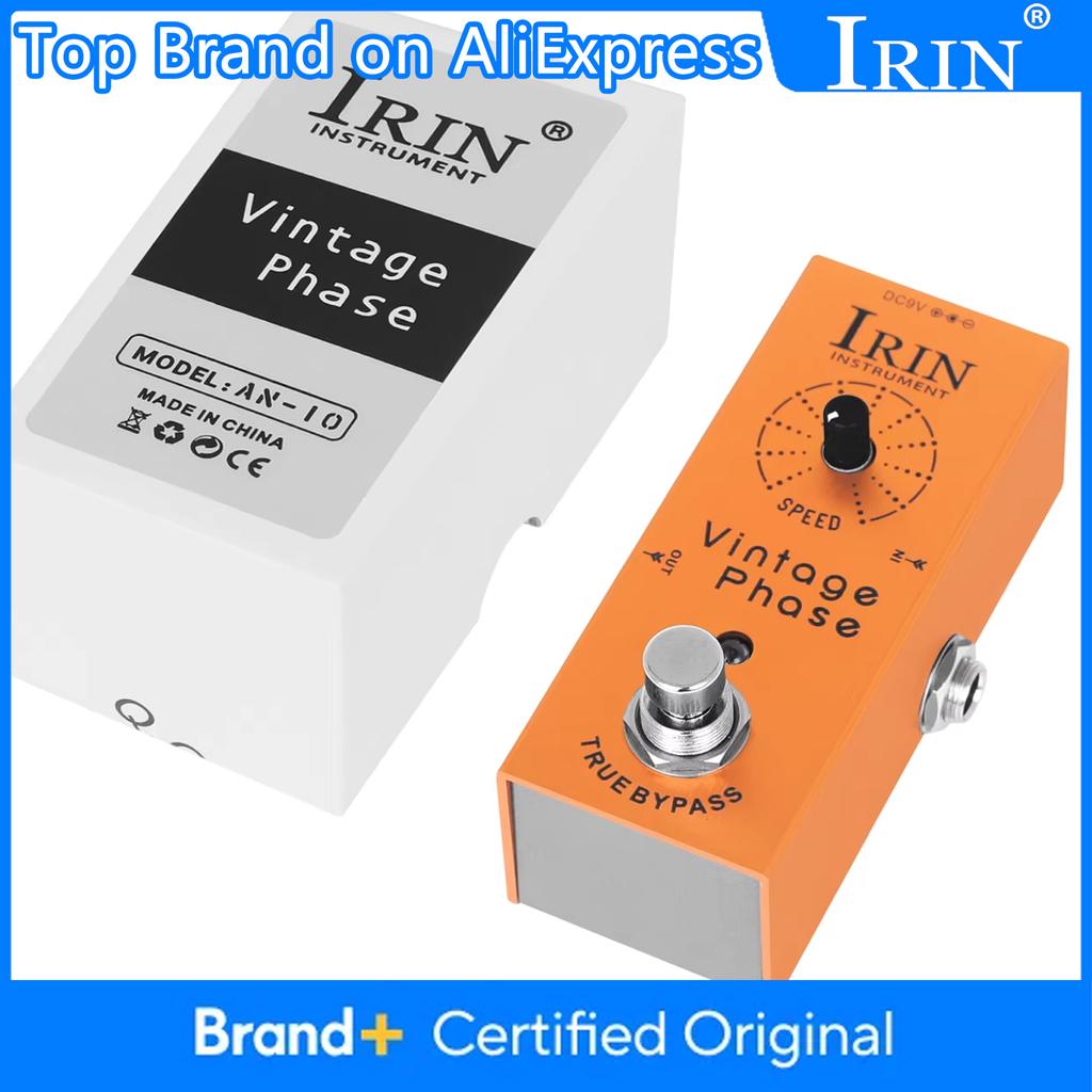 IRIN AN-10 Guitar Pedal Vintage Phase Effect Re-Creates Classic Phaser Sounds of the 70's Guitar Parts & Accessories True Bypass