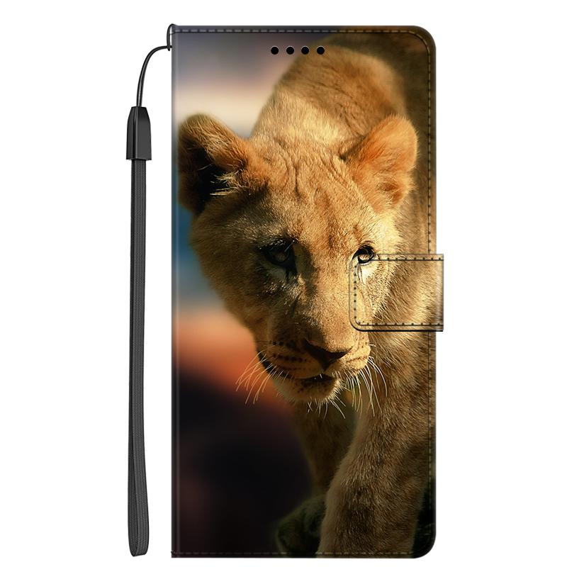 Animal Leather Flip Case for Samsung Galaxy M16 F16 5G Leather Magnetic Wallet Covers for Galaxy F16 Stand Phone Bag Galaxy M 16