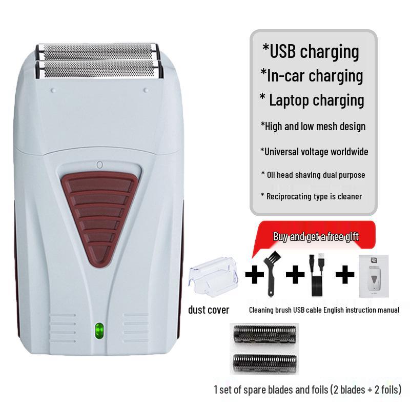 Men's USB Rechargeable Electric Shaver - Super Clean, Waterproof, Beard Trimmer