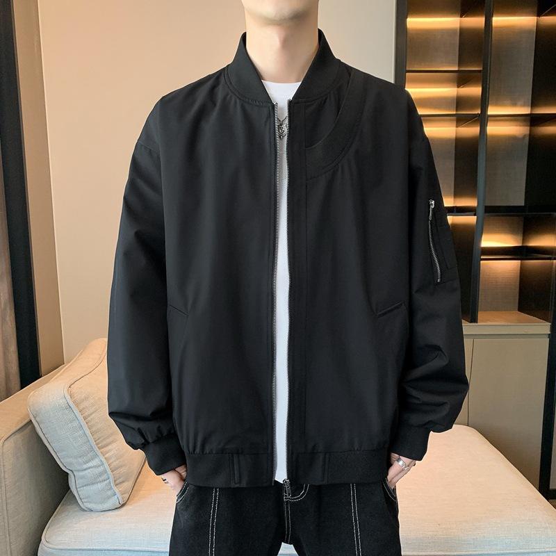 

Jacket Jacket Men s New Baseball Collar Loose Casual Flight Suit On Clothes S