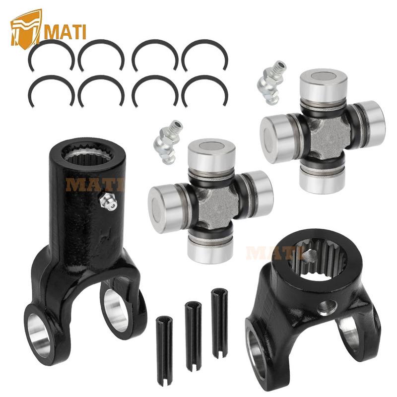 M MATI Front Prop Shaft Yoke & U-Joint (2 Side) for Polaris Brutus HD 2013-2018 3235502 3235503 3235500