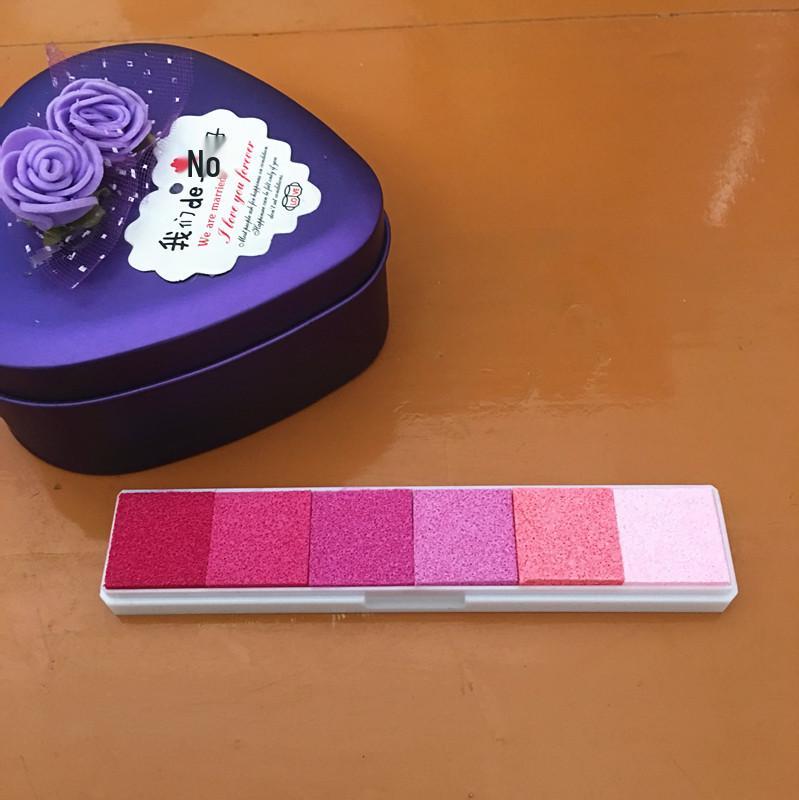 Gradient Candy Color Ink Pad for Finger Painting & DIY Stamping - 6 Color Options