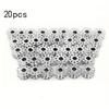 10/20/30pcs Stainless Steel Sewing Bobbins, 2cm Dia. Metal Spools, Smooth Winding & Reusable for DIY & Professional Sewing