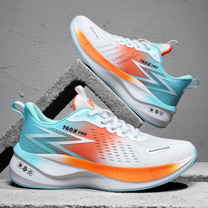 2025 new large size 48 men's 47 student body test shock absorption and rebound outdoor breathable running shoes men's sports running shoes