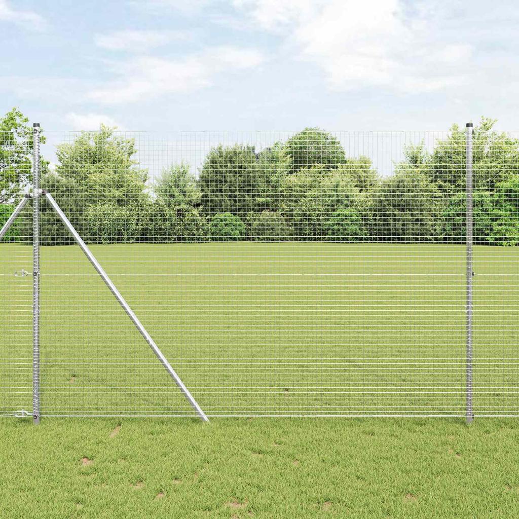 Welded Wire Fence Silver
