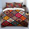 Colorful Geometric Patterns Set for Home Decor Multiple sizes kid's and adults' bedroom Exquisite 3PC bedding set gift