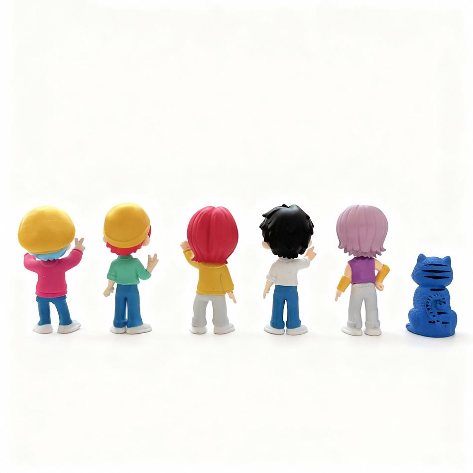 New Arrival Trendy Toy Blind Box - K-Pop: Demon Hunters Boys Group Q Version Anime Merchandise, PVC Model, Fan Idol