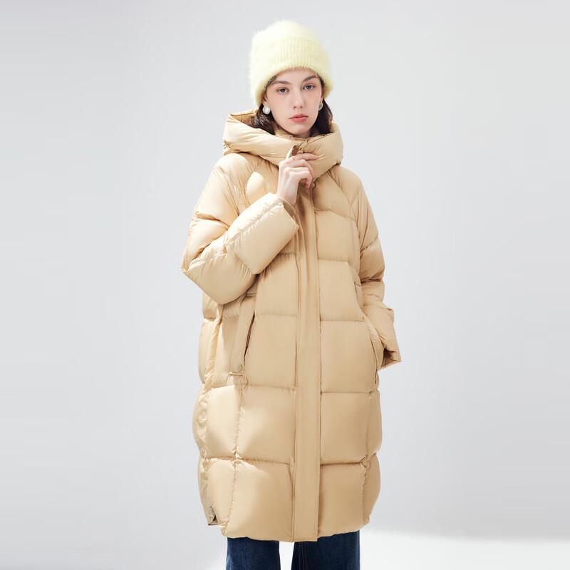 Qiusyiren Women's 2024 Winter Hooded Duck Down Puffer Jacket