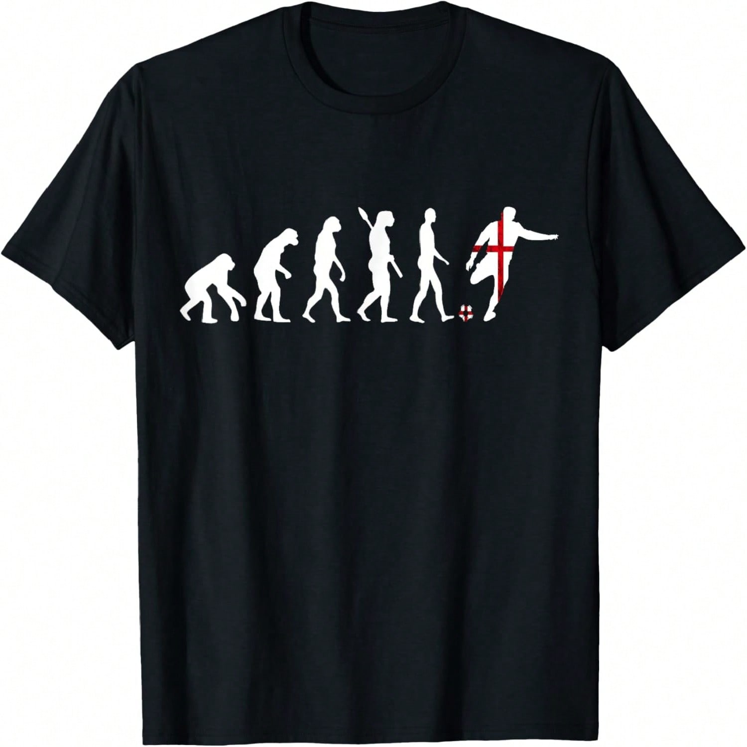 England Soccer Evolution English Flag English Pride England T-Shirt S