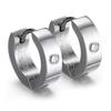 Vnox Orecchini a Cerchio Carini per Donna Uomo Acciaio Inossidabile Ear Cuff Brincos Huggie Gioielli
