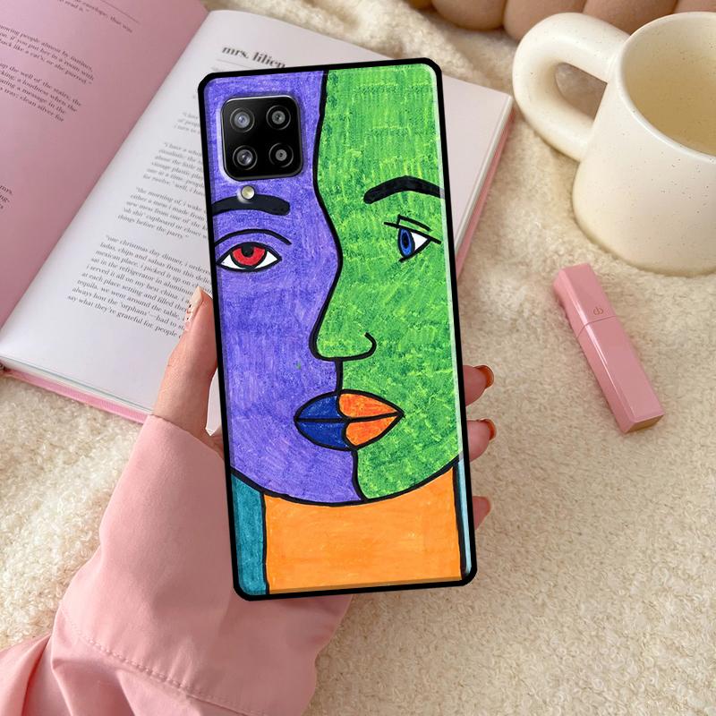 Painting Picasso Abstract Art For Samsung Galaxy A54 A34 A14 A52 A32 A12 A13 A33 A53 A15 A16 A26 A36 A56 A06 A35 A55 Case