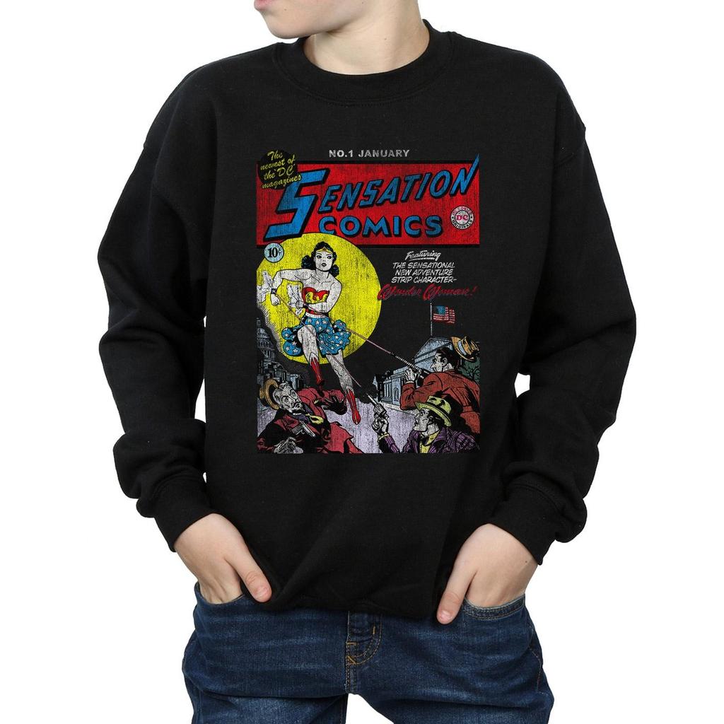 DC Comics Boys Wonder Woman Sensation Comics Issue 1 Cover Sweatshirt