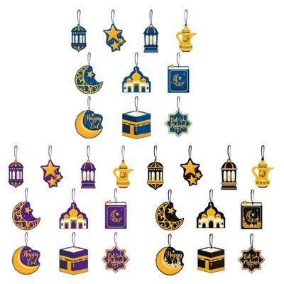 MoonStars EID Mubaraks Ornament For 2024 Home Muslims Party Decorations