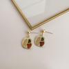 Retro fashion oil-dripping earrings niche temperament medieval style earrings personality high-end pearl earrings