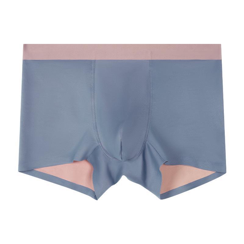 Men's Seamless Double-Sided Modal Boxer Briefs - Breathable, Antibacterial Mulberry Silk Crotch