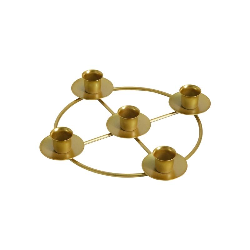 Decorative Candle Stands Iron Taper Candle Holders Candelabra Retro Candlestick Holders for Wedding,Table Centerpieces