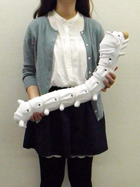 TST ADVANCE Silkworm Extra Large Plush Toy Total Length 65cm 7726