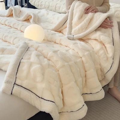 Love Coral Fleece Throw Blankets for Beds Winter 3D Heart Plaid Lightweight Blanket Super Soft Solid Plaid Sofa Cover Blankets