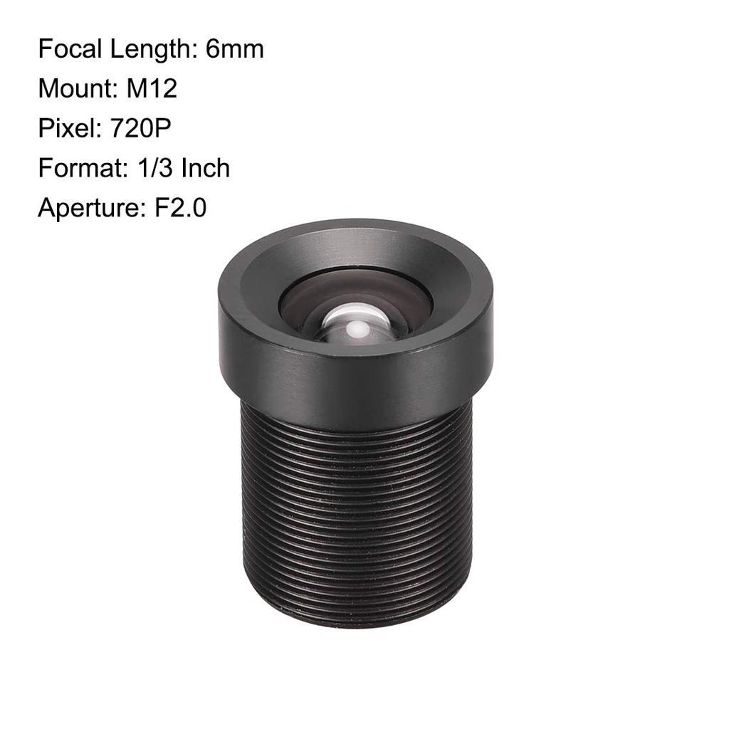 Uxcell Camera 6mm Focal Wide for CCD 2 Pieces Lens, Length, 720P, F2.0, 8.5mm Angle, Cameras,