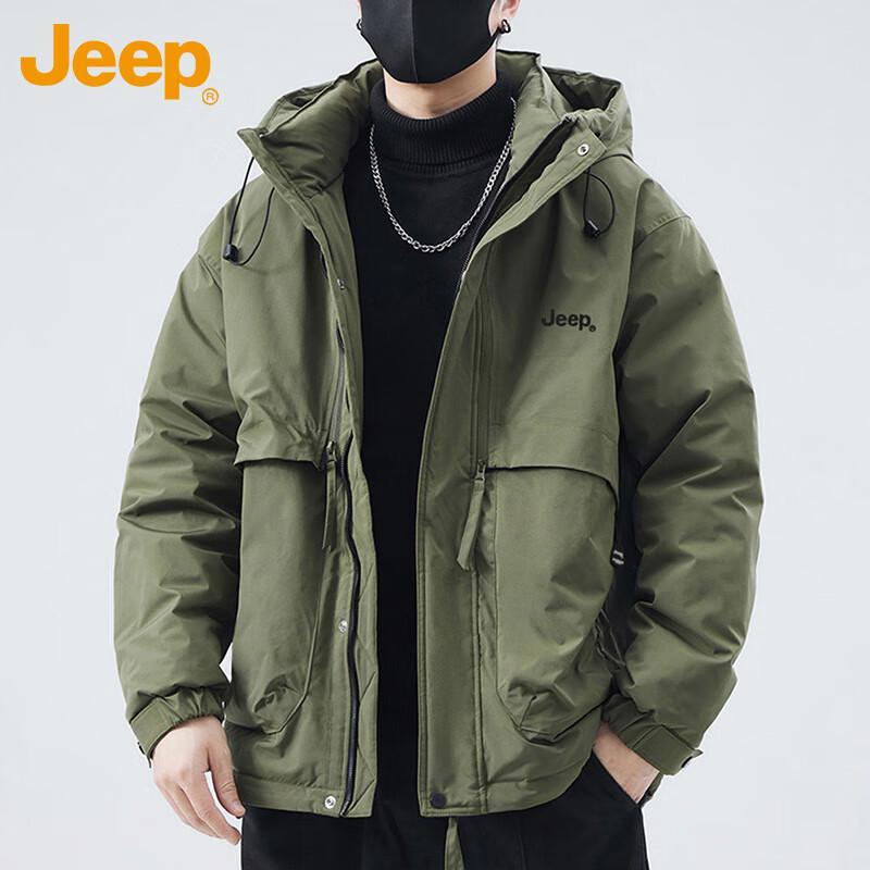 

Jeep Men s Hooded Casual Workwear Jacket XL