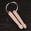 NEW Wood Drumsticks Keychain Mini Metal Drum Sticks Key Ring Gift Drumstick Grommets