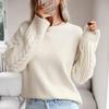 Women Loose Knitted Sweater Long Sleeve Solid Color O Neck Tops Autumn Winter Fashion
