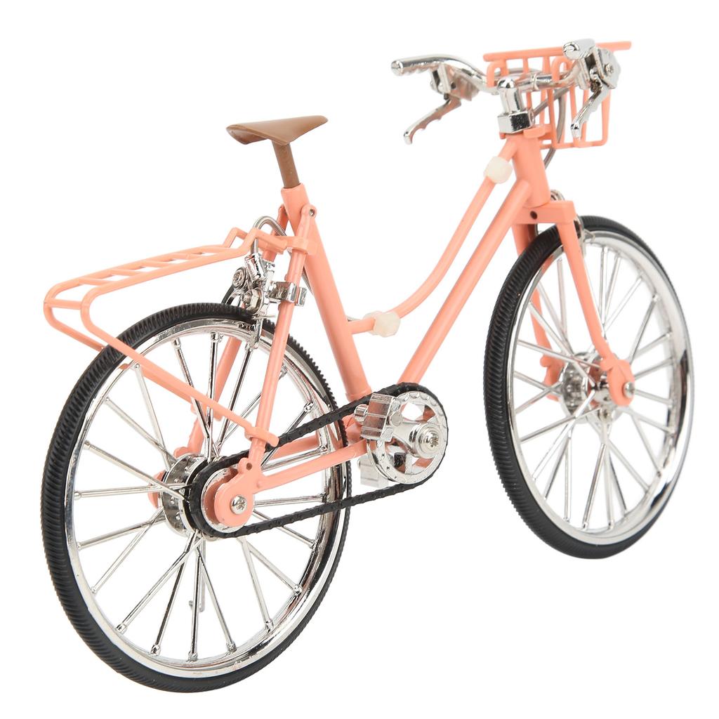 Bike Model Pink Simulated Design Detachable 110 Scale Mini Bike Ornament Toy for Shelf Desktop