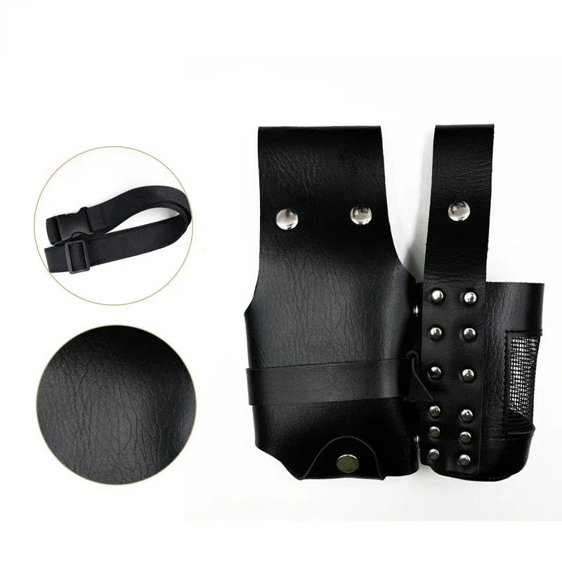NEW Barber Hair Scissor Bag Clips Comb Holder Hairdressing Barber Holster Bags Holder Tool Salon Waist Pack Belt PU Leather Bag