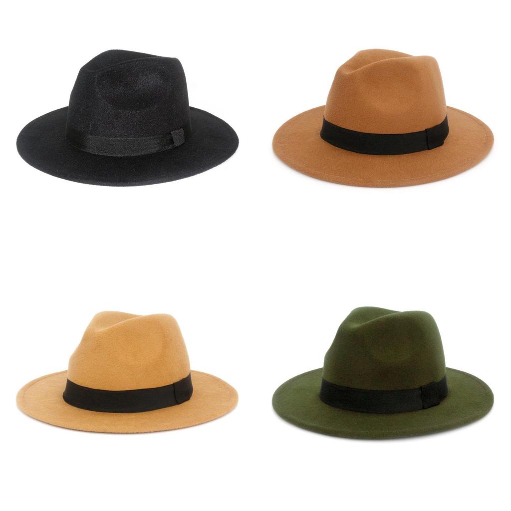 Classic Jazz Hat With Wide Brim For Unisex Street Style And Breathable Comfort In Summer