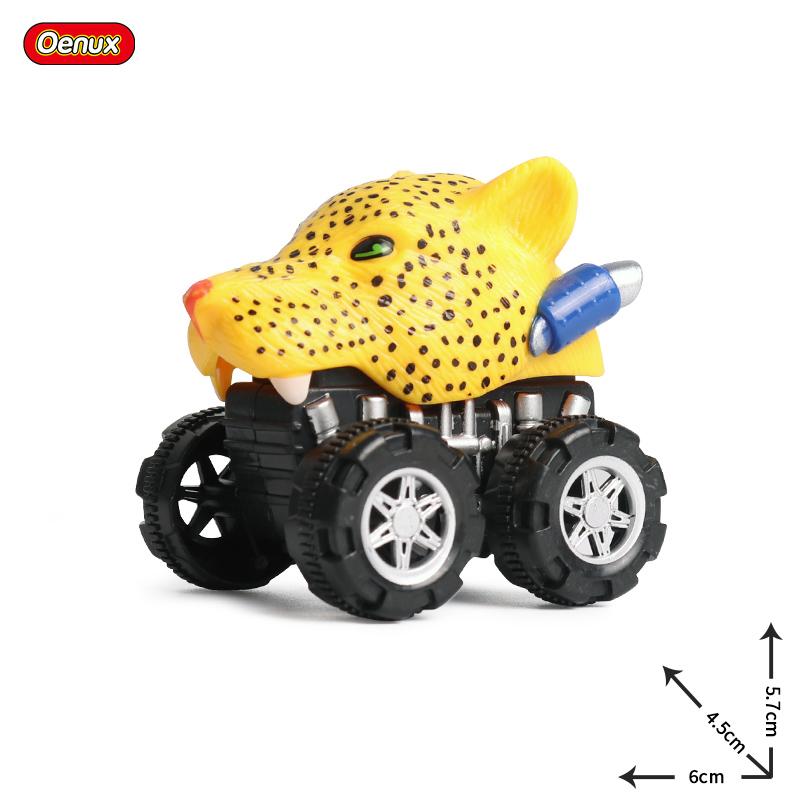 Oenux Mini Tigru Sălbatic Lup Mașină cu Tragere înapoi Model Simulare Animale Lumea Dinozaurilor Rechin T-Rex Vehicul Drăguț Camion Jucărie Copil Cadou